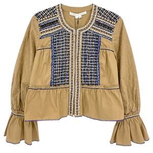 VERONICA BEARD Mckenzie Embellished Jacket S